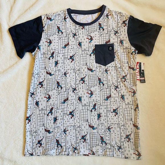 Rags to Raches Other - Rags Marvel Spider Man Adult Shirt- Size L - NWT